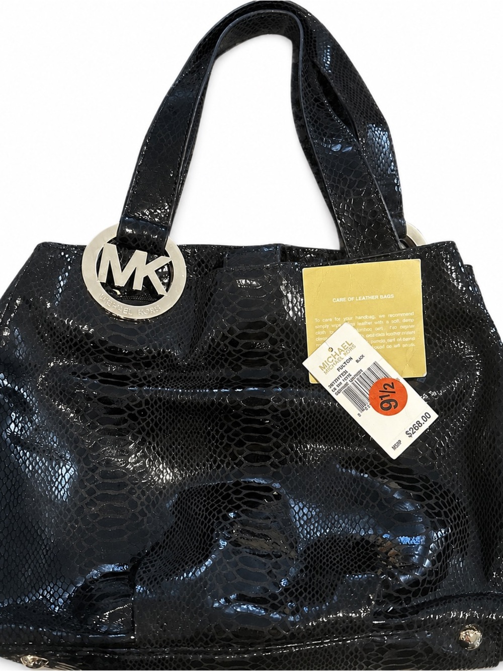 Micheal Kors Black Tote Bag New with Unattached tags